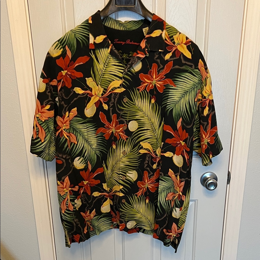 Tommy Bahama Black Floral Men's Shirt